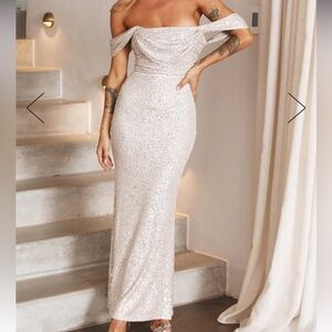 New With Tags Hello Molly Daphne Maxi Sequin Dress